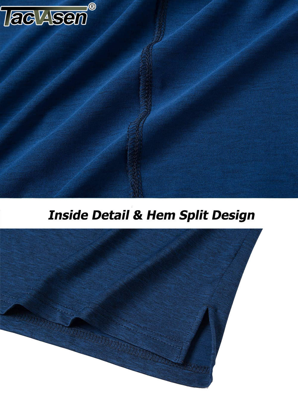 Men's T-Shirts TACVASEN Summer Casual Short Sleeve Polos T-shirts Mens Moisture Wicking Fishing Golf TShirts Quick Dry Work Shirt Pullover Tops 2