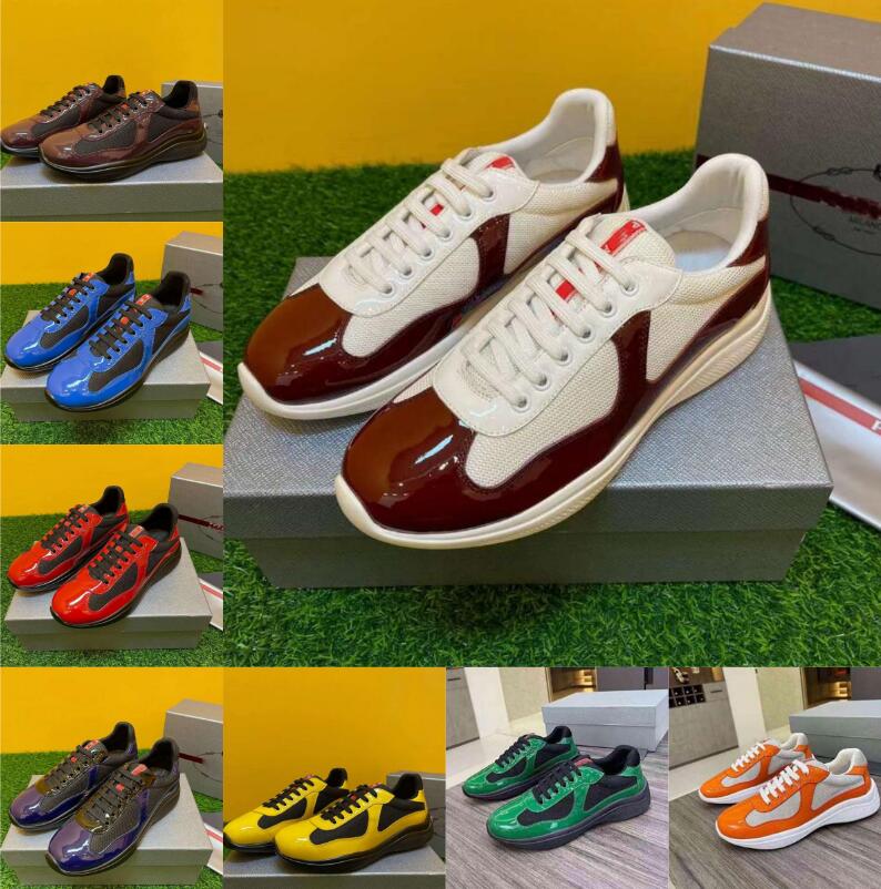 Flat Shoes Brand low-top Sneakers Shoes Men Casual Walking America's Cup Sports Fabric Patent Leather Outdoor sneaker Designer Trainers with box eu 38-46, 15
Flat Shoes Brand low-top Sneakers Shoes Men Casual Walking America's Cup Sports Fabric Patent Leather Outdoor sneaker Designer Trainers with box eu 38-46, 15