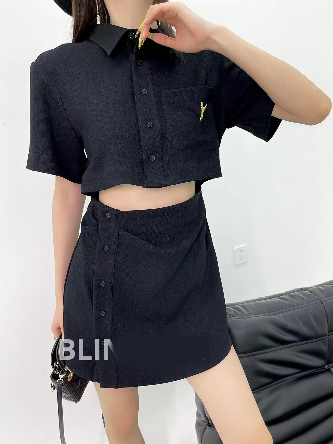 Women Two Piece Dress shirts Two Piece Sets Spring Summer Outwear Casual Style Lady Slim Tees Shirt skirt, Black
Women Two Piece Dress shirts Two Piece Sets Spring Summer Outwear Casual Style Lady Slim Tees Shirt skirt, Black