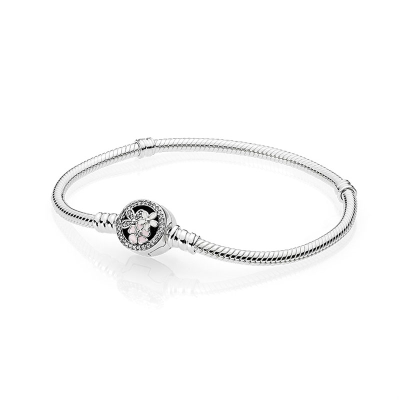 Poetic Blooms Clasp Charm Bracelet for Pandora 925 Sterling Silver Hand Chain designer Jewelry For Women Girlfriend Gift Snake Chain
Poetic Blooms Clasp Charm Bracelet for Pandora 925 Sterling Silver Hand Chain designer Jewelry For Women Girlfriend Gift Snake Chain