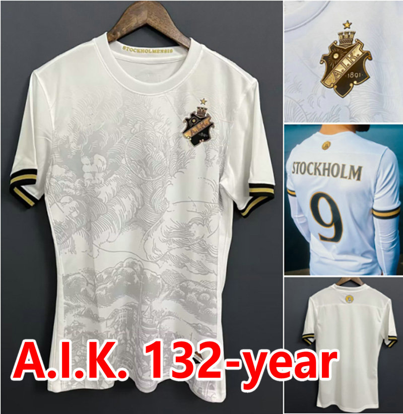 2023 AIK Solna SOCCER jerseys STOCKHOLM special limited-edition FISCHER HUSSEIN OTIENO GUIDETTI THILL TIHI HALITI 132-year history 23 24 football shirts adult men, 132th white
2023 AIK Solna SOCCER jerseys STOCKHOLM special limited-edition FISCHER HUSSEIN OTIENO GUIDETTI THILL TIHI HALITI 132-year history 23 24 football shirts adult men, 132th white