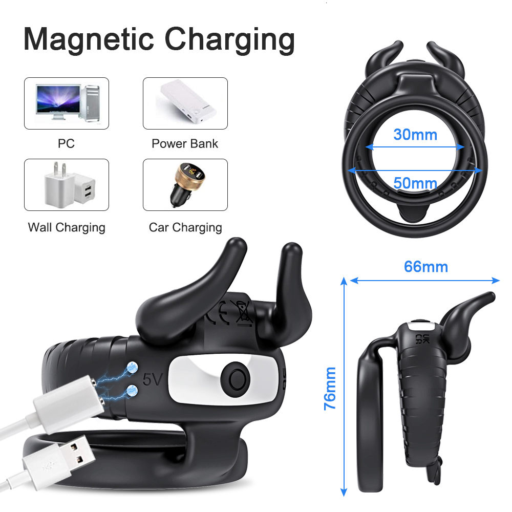 Cockrings Vibrator Cockring Penis Cock Ring on for Man Delay Ejaculation Sex Toys for Men Couple Vibrating Ring Penisring Goods for Adults 230228