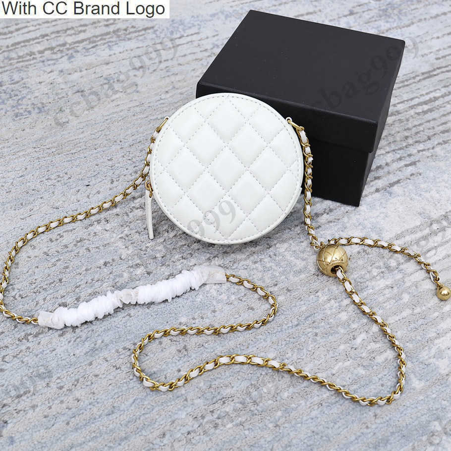 CC Brand Cross Body Classic Round Quilted Designer Bags Brush Ball Lambskin Black White Gold Hardware Metal Chain Crossbody Shoulders Wallets Ladies Mini Card C, Box 
CC Brand Cross Body Classic Round Quilted Designer Bags Brush Ball Lambskin Black White Gold Hardware Metal Chain Crossbody Shoulders Wallets Ladies Mini Card C, Box