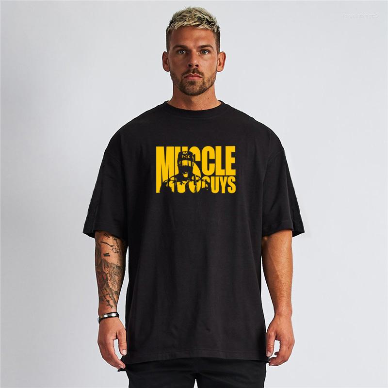 Men's Red Short Sleeve T-Shirt - Loose Fit, Summer Workout, Gym Clothes, Breathable Broadcloth, Casual Streetwear