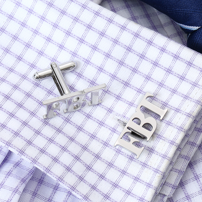 Cuff Links Personalized Letter Name Cufflinks Custom Initials Cuff links Buttons Wedding Gifts Mens Shirt Cufflink Men Jewelry Cuffs 230228