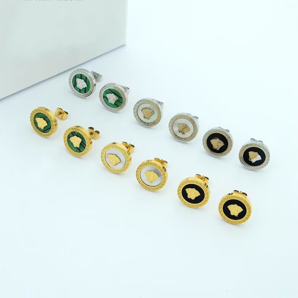 12mm black white green stud Hip hop man boy design Earring 18k Gold Silver girl women round ceramics studs Earrings Party Jewelry never fade
12mm black white green stud Hip hop man boy design Earring 18k Gold Silver girl women round ceramics studs Earrings Party Jewelry never fade