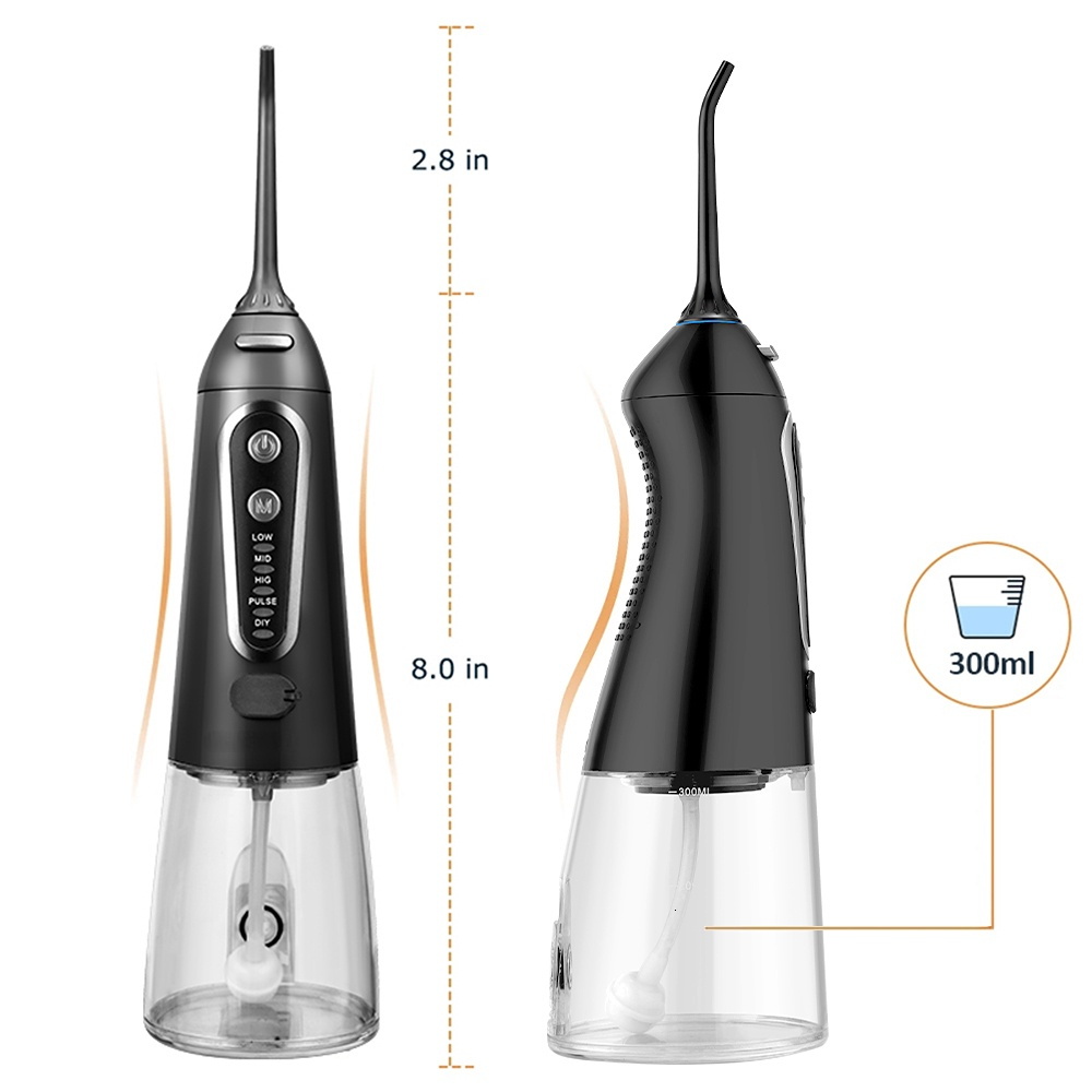 Other Oral Hygiene 5 Modes Oral Irrigator USB Rechargeable Water Floss Portable Dental Water Flosser Jet 300ml Irrigator Dental Teeth Cleaner6 Jet 230