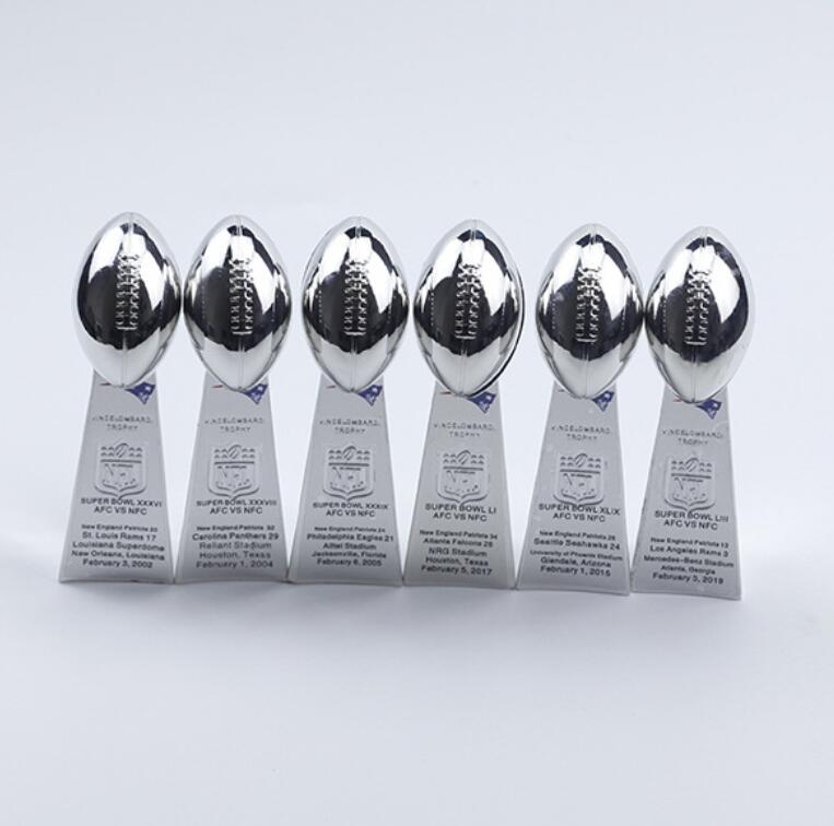 Ring 6pcs NEP Super Bowl Team champions Championship Ring Lombardi Trophy Souvenir Men Women Boy Fan Brithday Gift 2023 Hip hop Jewelry