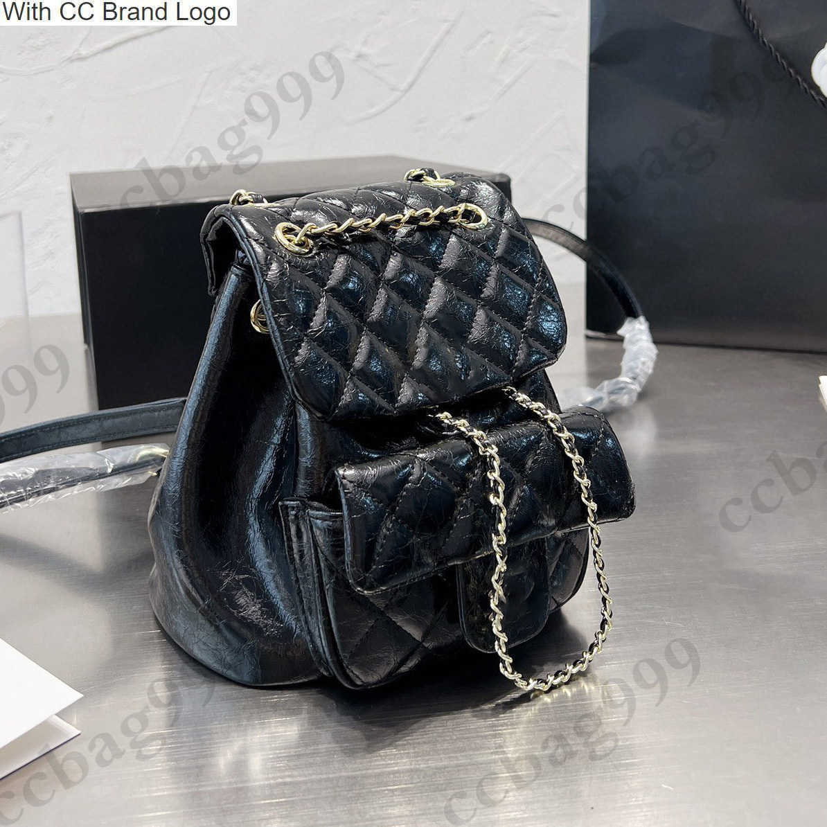 CC Brand Backpack Style Mini Shiny Oil Wax Cowhide College Backpack Designer Bags Classic Black White Diamond Quilted Metal Hardware Flap Satchels Women Outdoor, Box
CC Brand Backpack Style Mini Shiny Oil Wax Cowhide College Backpack Designer Bags Classic Black White Diamond Quilted Metal Hardware Flap Satchels Women Outdoor, Box
