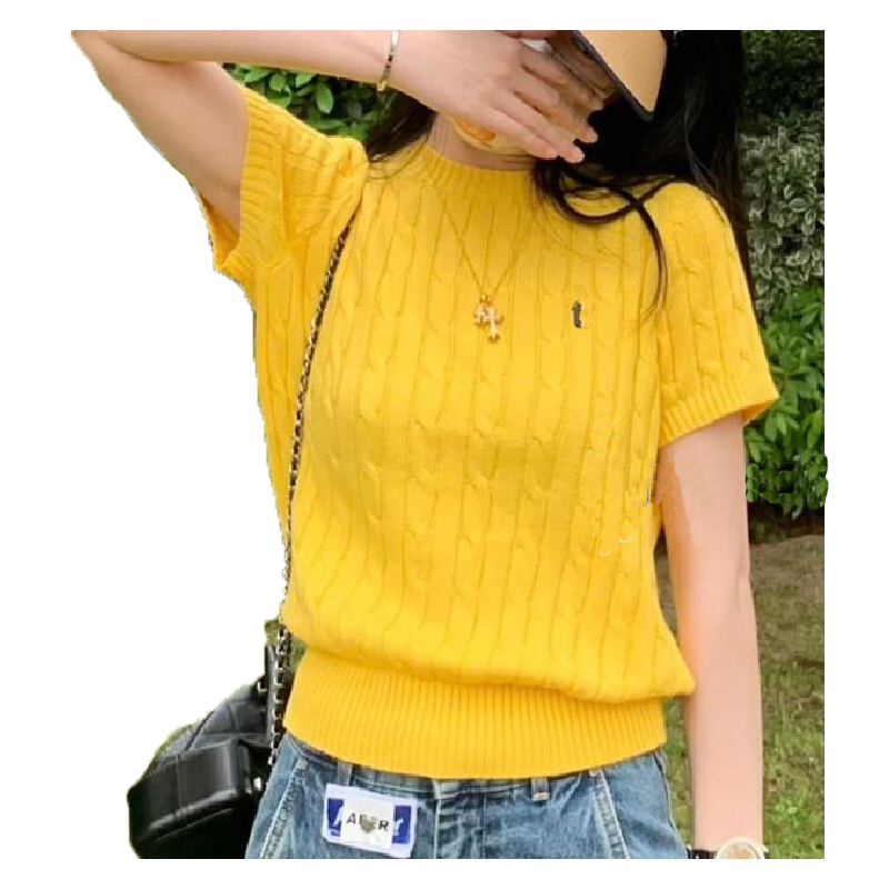 Designer Women Sweater Jacket Woman Sweaters Womens Round neck Stripe Sweaters Knit Letter Knitted cotta Sleeved Embroidery Fashion Casual Knitwear Shirts Size S, Yellow
Designer Women Sweater Jacket Woman Sweaters Womens Round neck Stripe Sweaters Knit Letter Knitted cotta Sleeved Embroidery Fashion Casual Knitwear Shirts Size S, Yellow