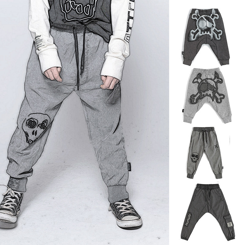 Leggings Tights children's nununu harem pants cotton casual overalls 230228, Black