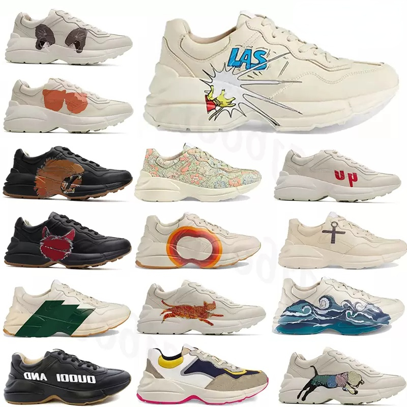 Hot G Rhyton Vintage Leather Sneakers Men Plate-forme Designer shoes Womens Casual Ladies Classic White Thick Sole Trainer Dad Shoes
Hot G Rhyton Vintage Leather Sneakers Men Plate-forme Designer shoes Womens Casual Ladies Classic White Thick Sole Trainer Dad Shoes