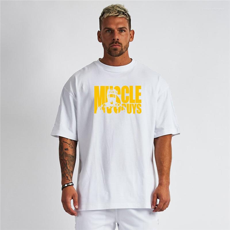 Men's Red Short Sleeve T-Shirt - Loose Fit, Summer Workout, Gym Clothes, Breathable Broadcloth, Casual Streetwear