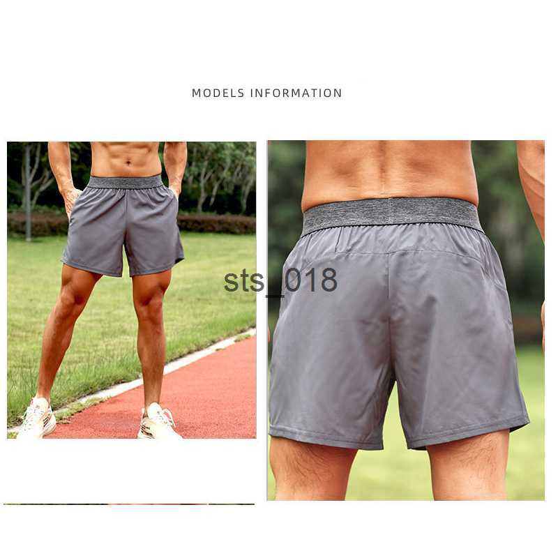 Yoga Outfit Men Yoga Sports Shorts Outdoor Fitness Quick Dry Shorts Solid Color Casual Running Quarter Pant T230228
