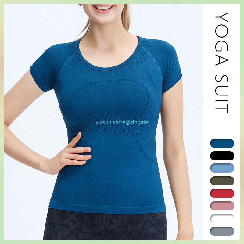 LU Women' Yoga Short Sleeve lululemens Solid Color Nude Sports Shaping Waist Tight Fitness Loose Jogging Sportswear, Have logo
LU Women' Yoga Short Sleeve lululemens Solid Color Nude Sports Shaping Waist Tight Fitness Loose Jogging Sportswear, Have logo