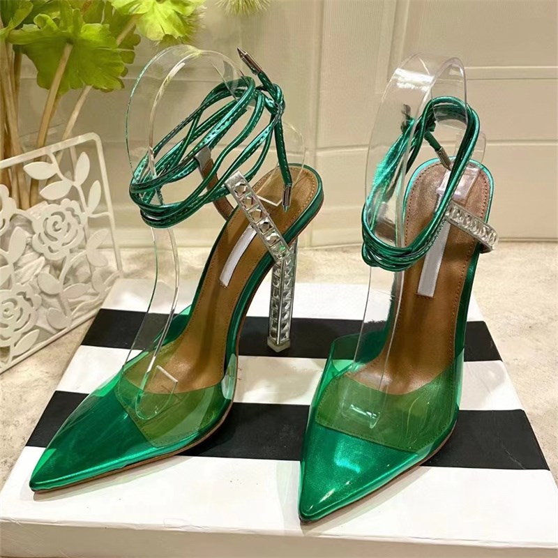 Aquazzura summer Crystal decorative High heeled sandal 11CM rhinestone -encrusted strap spool Heels sky-high heel for women luxury designers shoes size35-42, Shoe box 
Aquazzura summer Crystal decorative High heeled sandal 11CM rhinestone -encrusted strap spool Heels sky-high heel for women luxury designers shoes size35-42, Shoe box