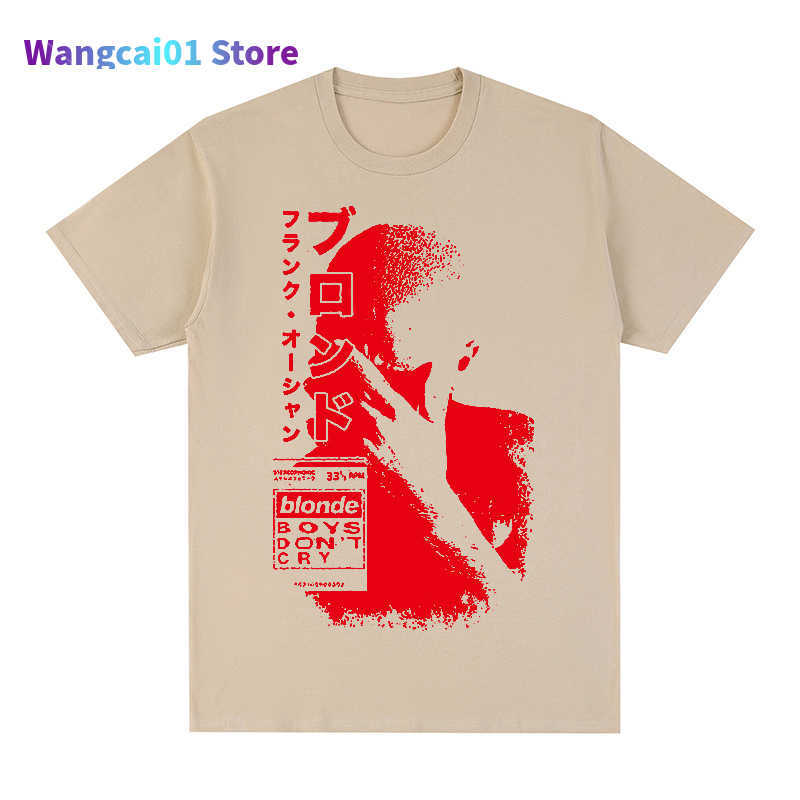 Men's T-Shirts Frank Blond Hip Hop t-shirt Rapper Harajuku Streetwear Vintage Cotton Men T shirt New TEE TSHIRT Womens tops 0301H23, Khaki
Men's T-Shirts Frank Blond Hip Hop t-shirt Rapper Harajuku Streetwear Vintage Cotton Men T shirt New TEE TSHIRT Womens tops 0301H23, Khaki