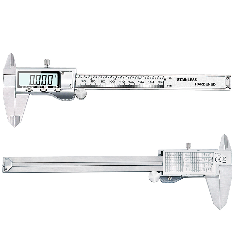 Vernier Calipers TON09 6-Inch 150mm Stainless Steel Electronic Digital Caliper Metal Micrometer Measuring 230227