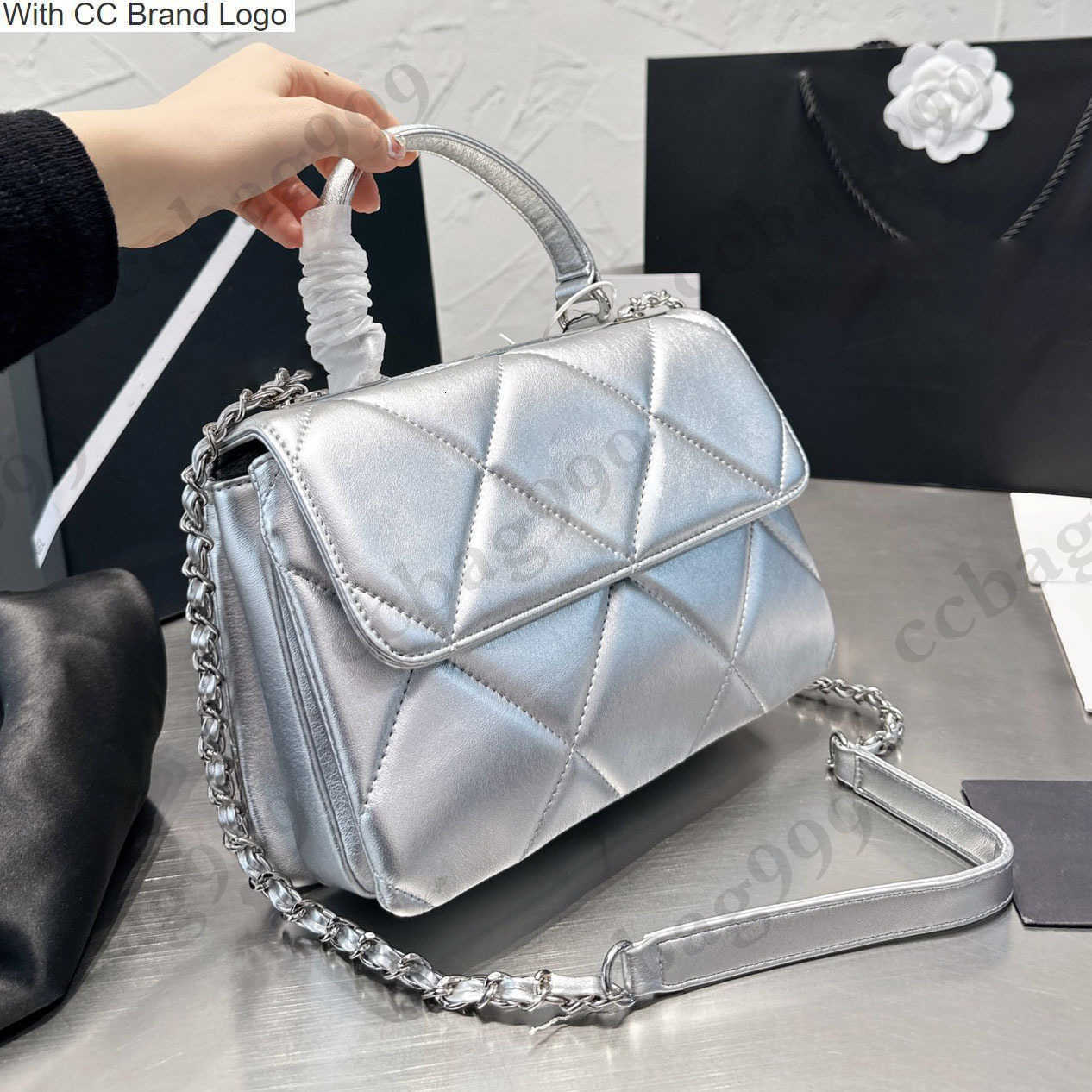 CC Brand Shoulder Bags Trendy Vintage Multi Pocket Shoulder Bags Classic Lambskin Large Rhombic Diamond Quilted Metal Hardware Leather ChainDesigner Large Capac, Box
CC Brand Shoulder Bags Trendy Vintage Multi Pocket Shoulder Bags Classic Lambskin Large Rhombic Diamond Quilted Metal Hardware Leather ChainDesigner Large Capac, Box