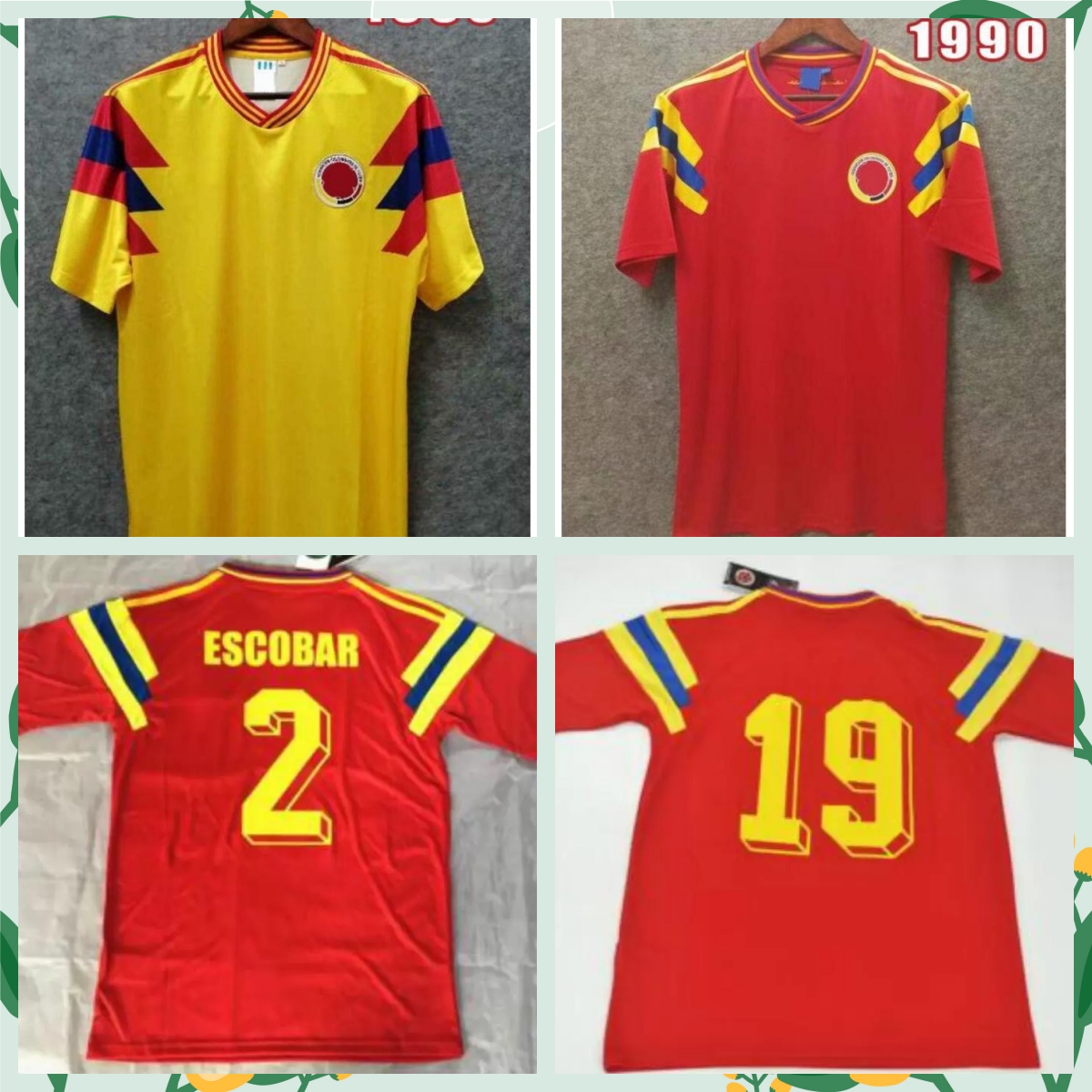 1990 Colombia VALDERRAMA GUERRERO Retro Mens Soccer Jerseys ESCOBAR Memoria Home Away Football Shirt Classic Uniforms top thai quality, 01
1990 Colombia VALDERRAMA GUERRERO Retro Mens Soccer Jerseys ESCOBAR Memoria Home Away Football Shirt Classic Uniforms top thai quality, 01