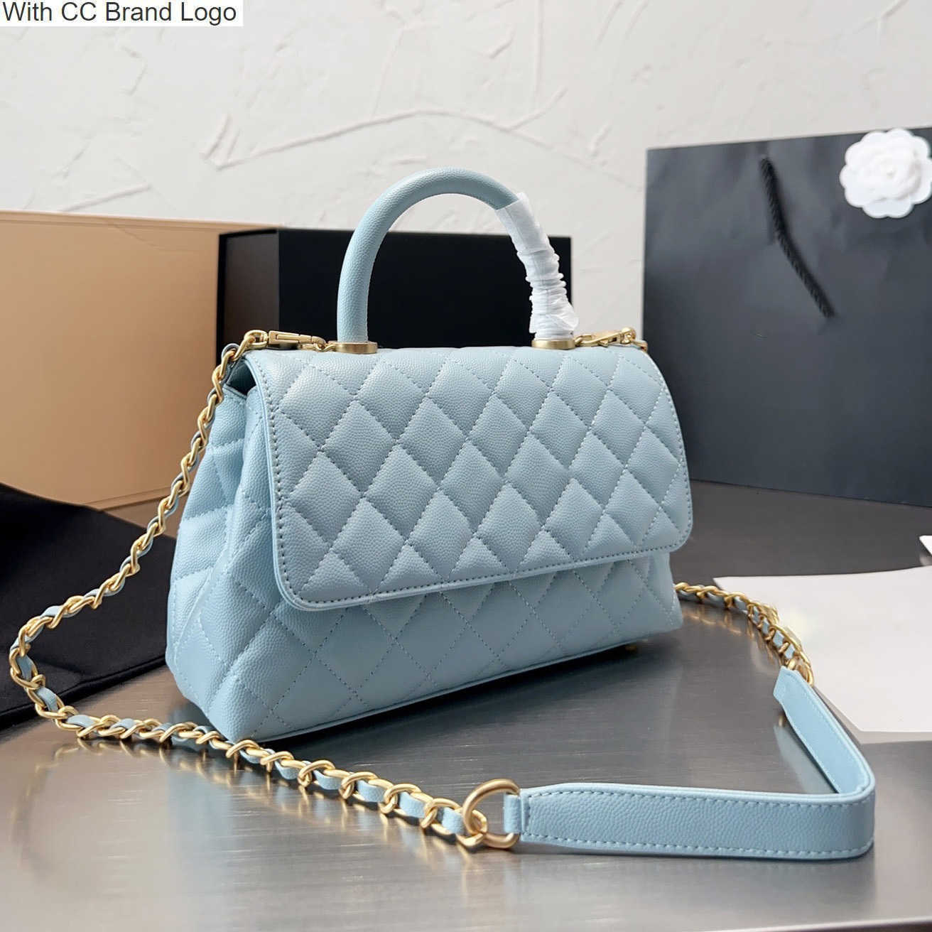 CC Brand Cross Body French Top Caviar Co Handle Totes Bags Designer Classic Calfskin Quilted Metal Hardware Turnbuckle Chain Crossbody Shoulder Sacoche Women Lu, Box
CC Brand Cross Body French Top Caviar Co Handle Totes Bags Designer Classic Calfskin Quilted Metal Hardware Turnbuckle Chain Crossbody Shoulder Sacoche Women Lu, Box
