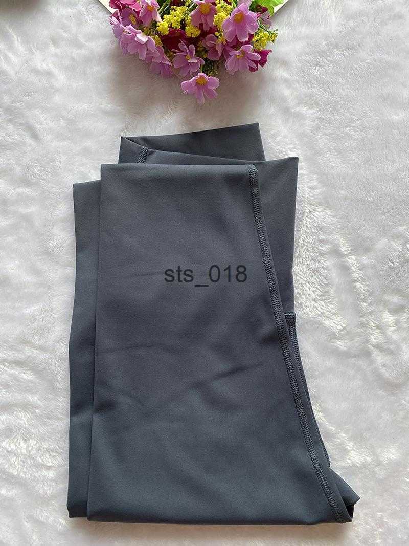Yoga Outfit LL Solid Color Women Yoga pants High Waist Sports Gym Wear Leggings Elastic Fitness Lady Outdoor Sports Pants T230228