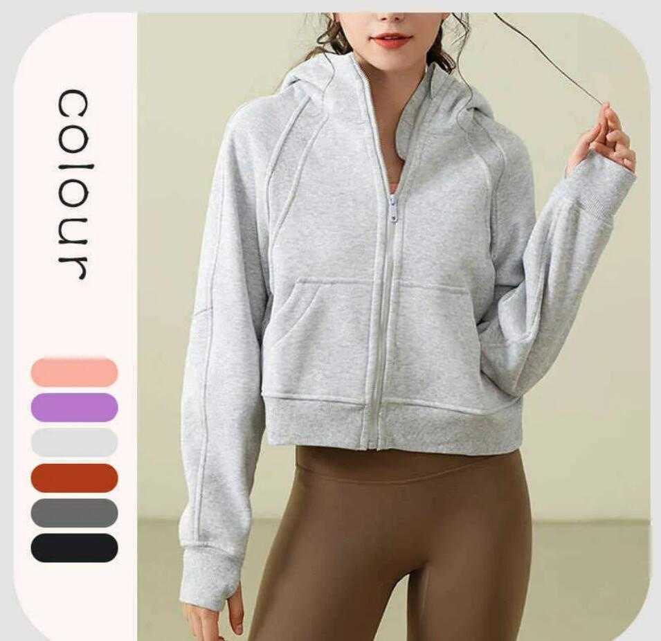 LU-123 Yoga Clothes Women's Sports Full Zipper Hoodie Loose Casual Thickened Fitness Coat Gym Jacket, Grey white
LU-123 Yoga Clothes Women's Sports Full Zipper Hoodie Loose Casual Thickened Fitness Coat Gym Jacket, Grey white