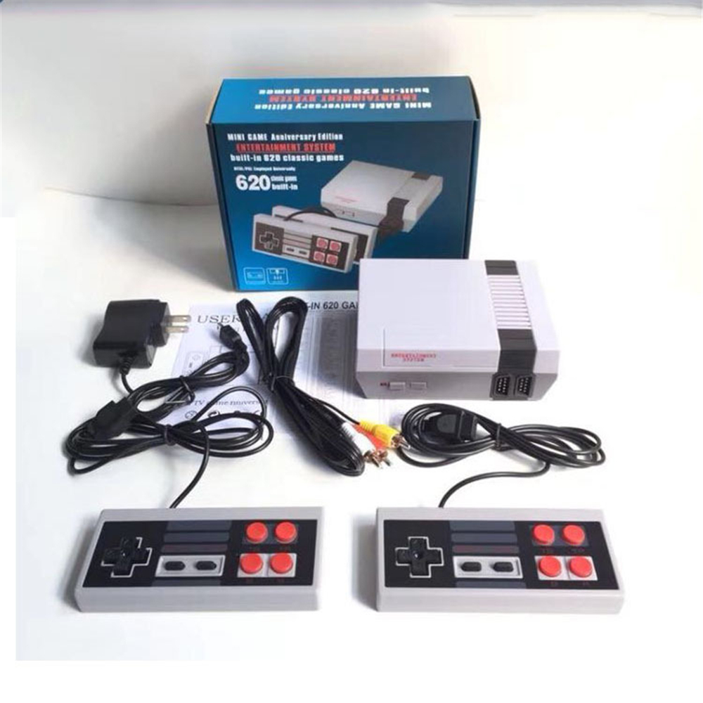 Mini TV Video Handheld Game Console 620 Nes Games player 8 Bit Entertainment System With Retail Box