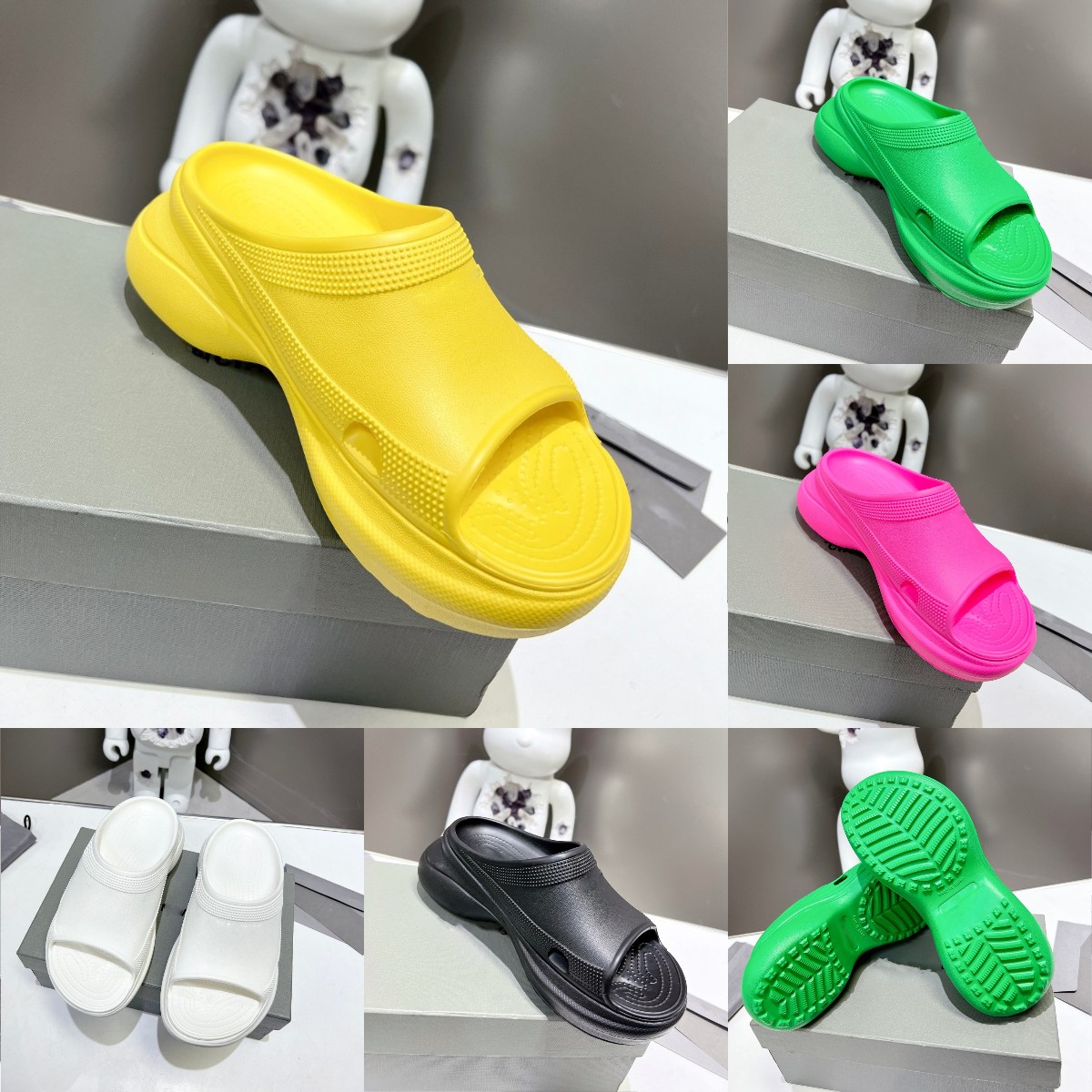 Designer Pool Croc Women Sandals 2023 Fashion Platform Flats Slides Luxury Summer Slipper Heel 6 Cm With Box Size 35-41, Color#5
Designer Pool Croc Women Sandals 2023 Fashion Platform Flats Slides Luxury Summer Slipper Heel 6 Cm With Box Size 35-41, Color#5