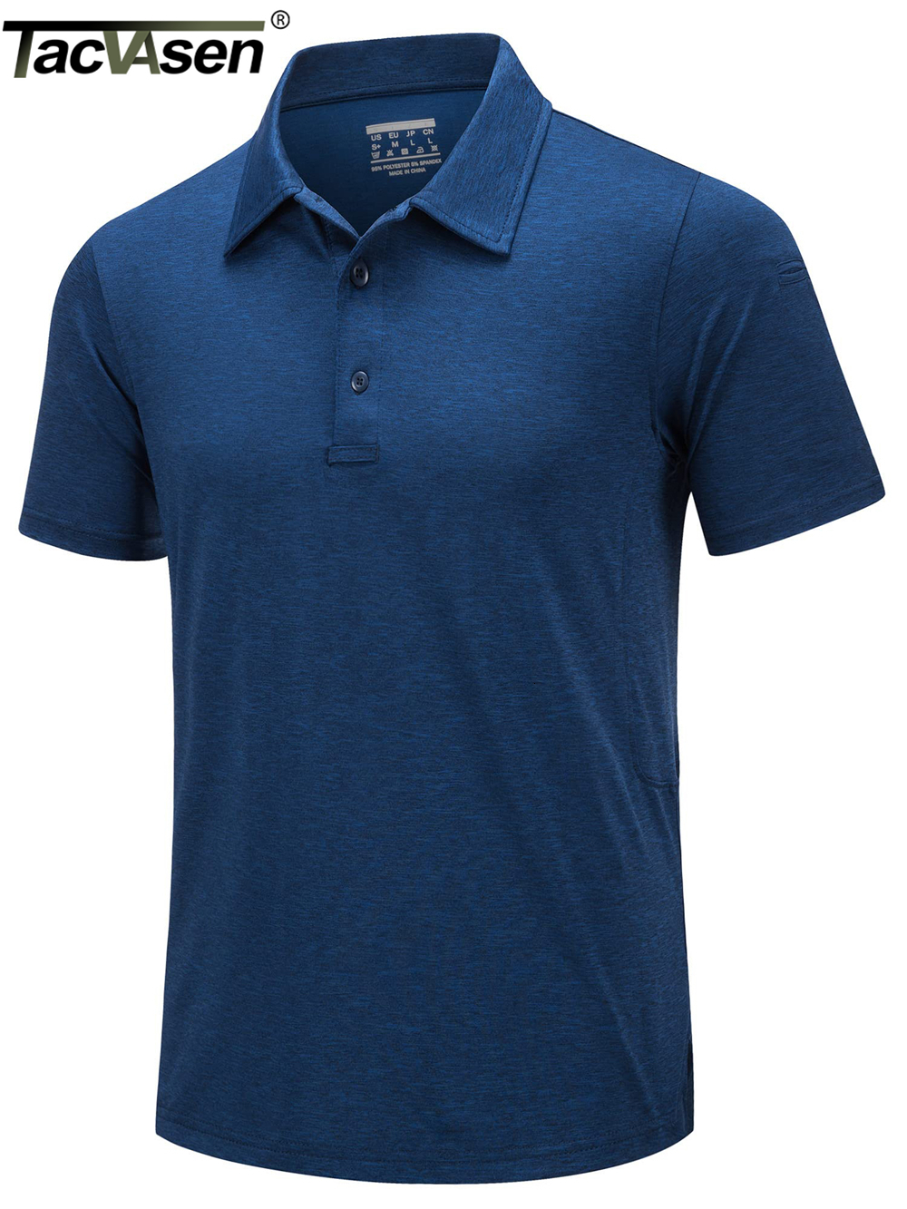 Men's T-Shirts TACVASEN Summer Casual Short Sleeve Polos T-shirts Mens Moisture Wicking Fishing Golf TShirts Quick Dry Work Shirt Pullover Tops 2