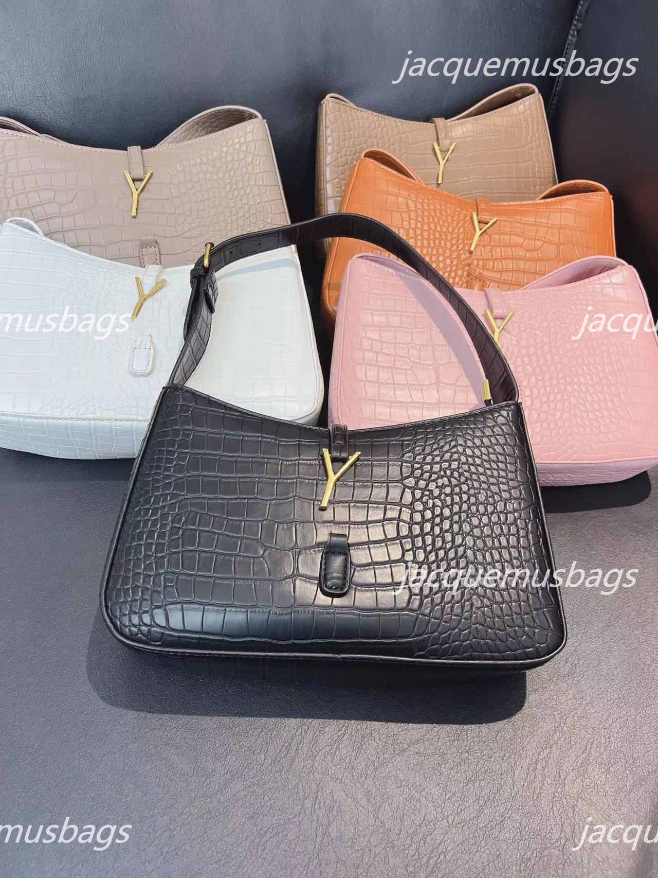 Womens Le 5 A 7 In Ostrich Hobo Bag Fermoir Featuring A Cassandre Hook Closure Shoulder Bags Designer Luxury Fashion Leather Half Moon Handbag, Color 6
Womens Le 5 A 7 In Ostrich Hobo Bag Fermoir Featuring A Cassandre Hook Closure Shoulder Bags Designer Luxury Fashion Leather Half Moon Handbag, Color 6