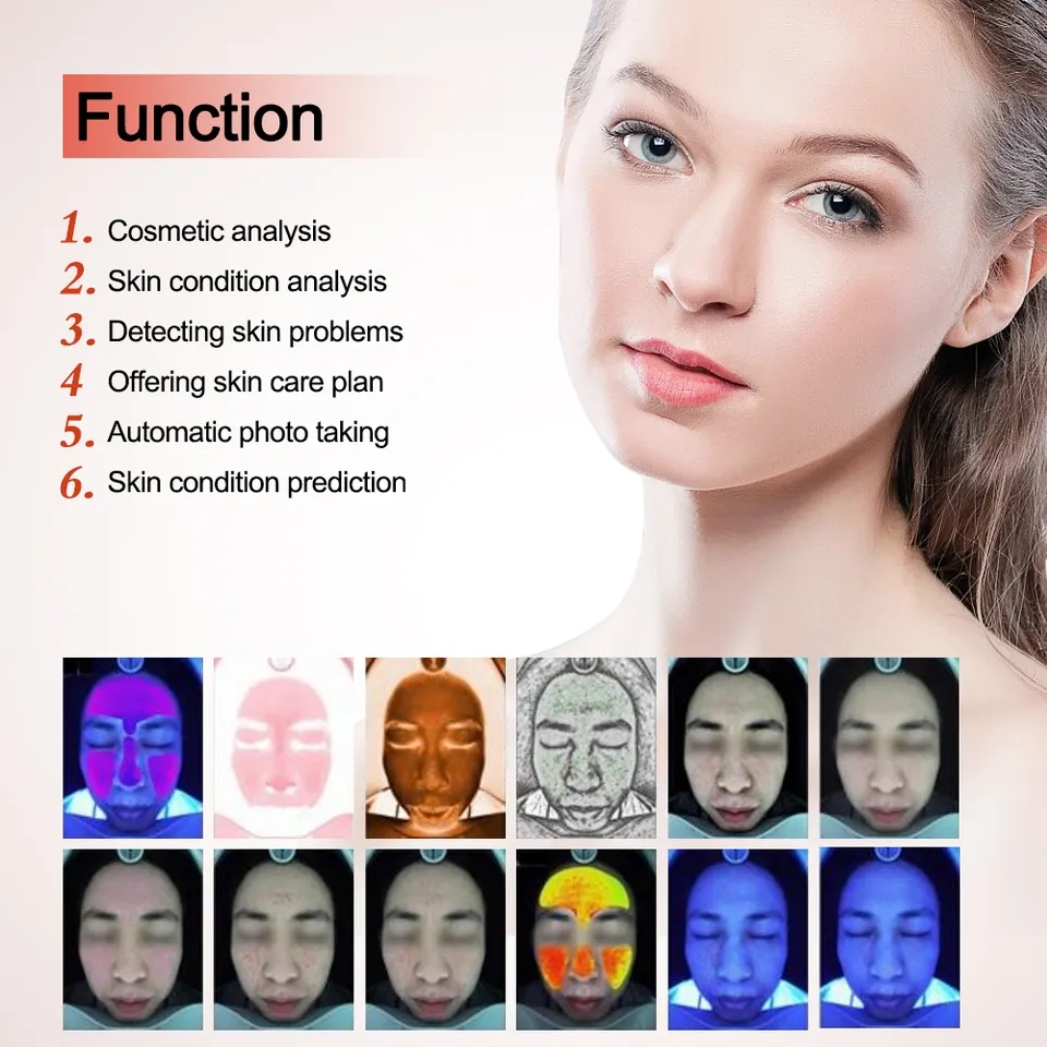 Other Beauty Equipment 3D Smart Facial Skin Spot Analyzer Magic Mirror Face Tester Analyser Beauty Equipment Machine For Facial Care
