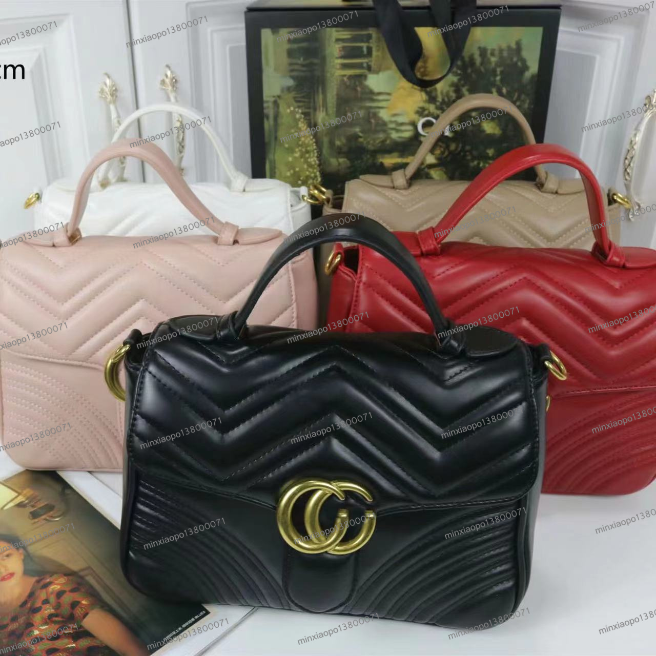 

New Style Marmont Shoulder Bags Women GGs Gold Chain Cross Body Bag PU Leather Handbags Purse Female Messenger louise Purse vutton Crossbody viuton Bag, Extra fee (are not sold separat)