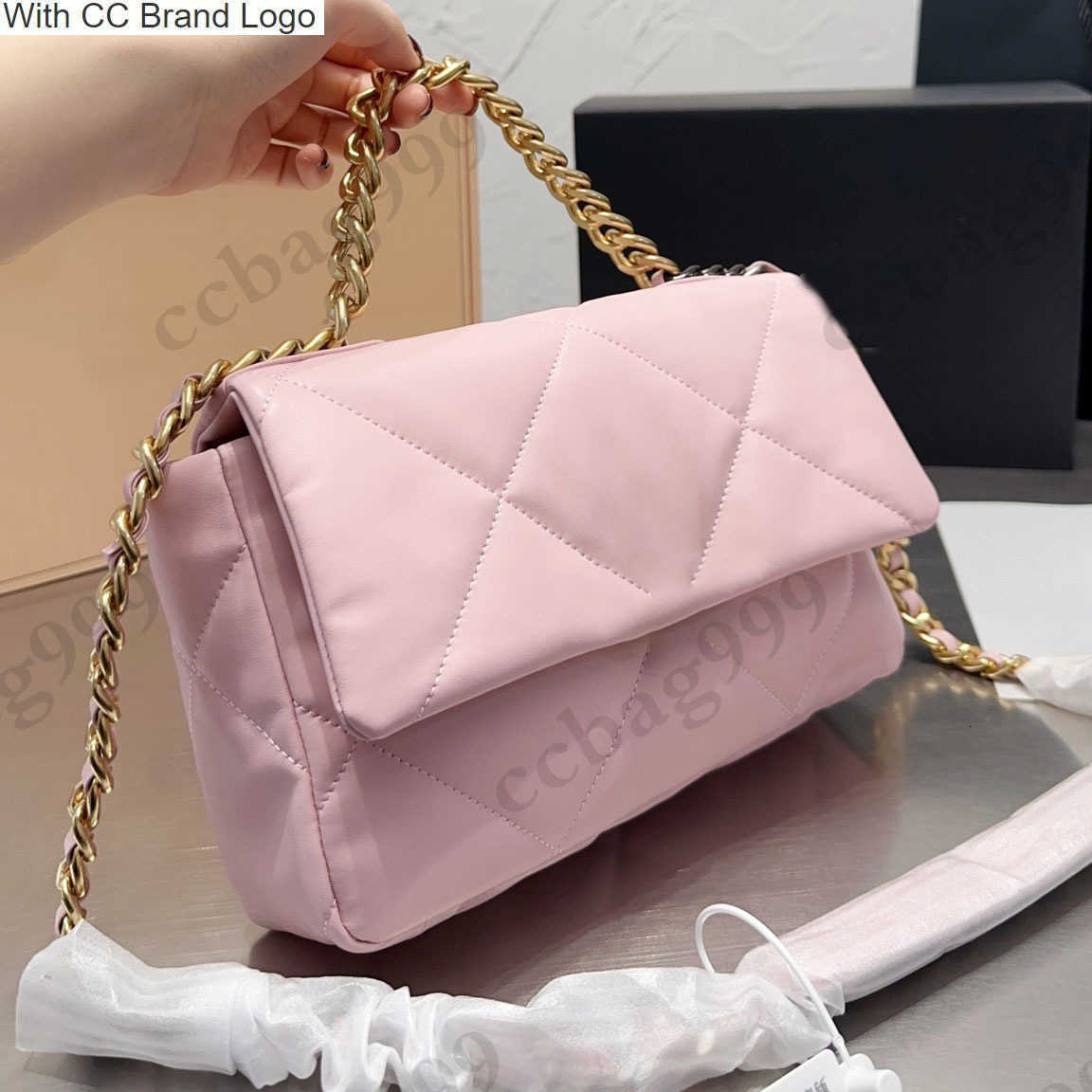 CC Brand Totes Classic Jumbo Lambskin Flap Designer 19 Quilted Bags Womens Matelasse Vintage Metal Handle Totes Hardware Chain Handbags Luxury Large Capacity Cr, Box
CC Brand Totes Classic Jumbo Lambskin Flap Designer 19 Quilted Bags Womens Matelasse Vintage Metal Handle Totes Hardware Chain Handbags Luxury Large Capacity Cr, Box