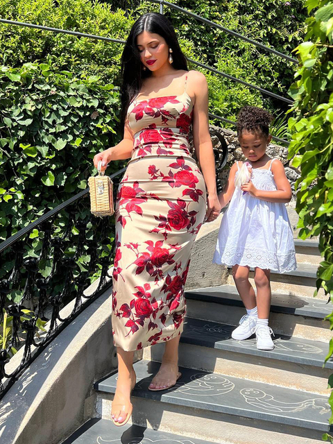 Basic Casual Dresses Hawthaw Women Floral Printed Bodycon Party Beach Vacation Midi Dress Streetwear Summer Clothes Wholesale Items For Business 23053
