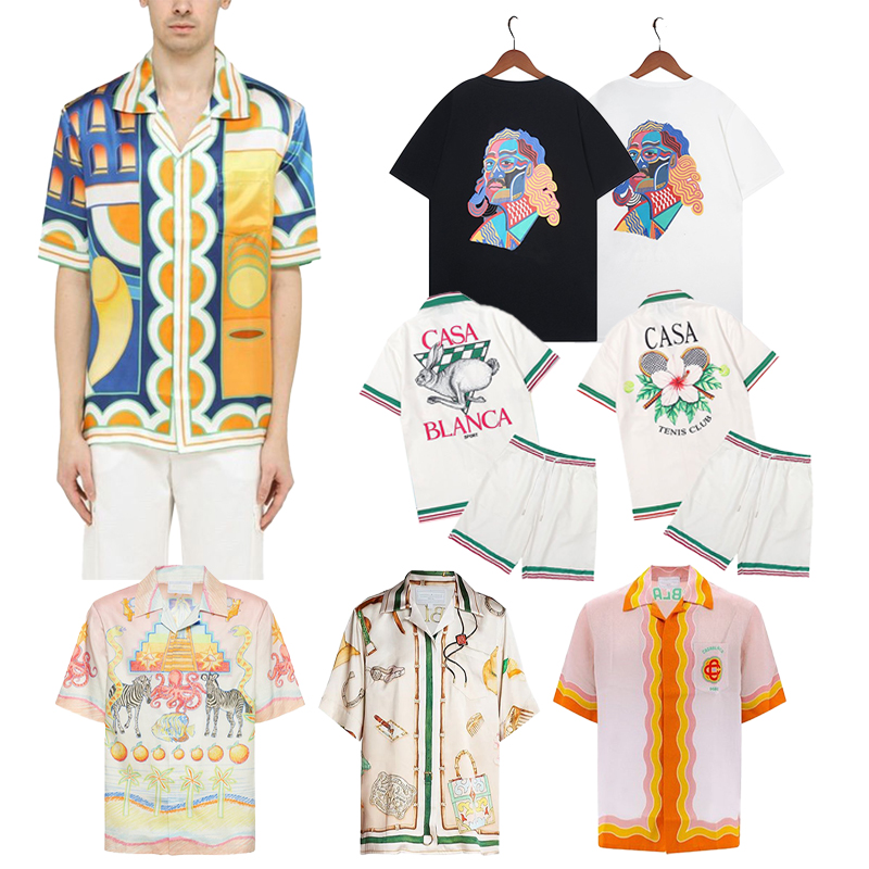 Casablanc designer men t shirt set Masao San print mens casual shirt and short womens loose silk shirt high quality tees Free Transportation men tshirt
Casablanc designer men t shirt set Masao San print mens casual shirt and short womens loose silk shirt high quality tees Free Transportation men tshirt