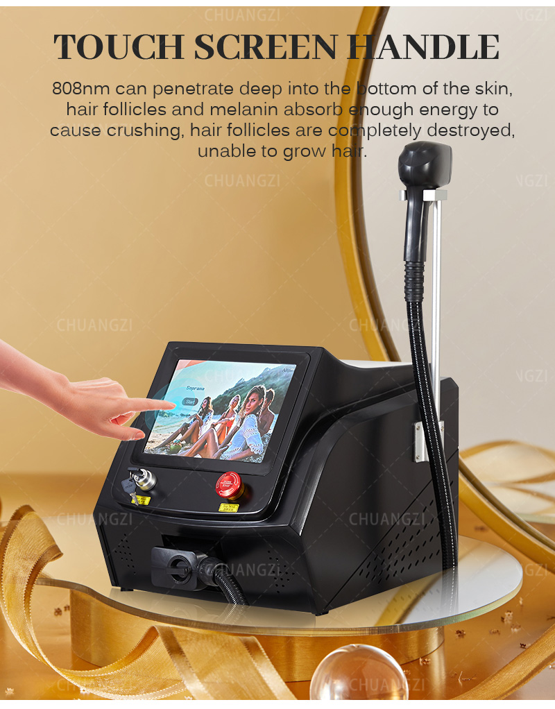 Professional 808 diode laser hair removal machine 808nm 755nm 1064nm 3 wavelength laser permanent hair removal Equipment
Professional 808 diode laser hair removal machine 808nm 755nm 1064nm 3 wavelength laser permanent hair removal Equipment