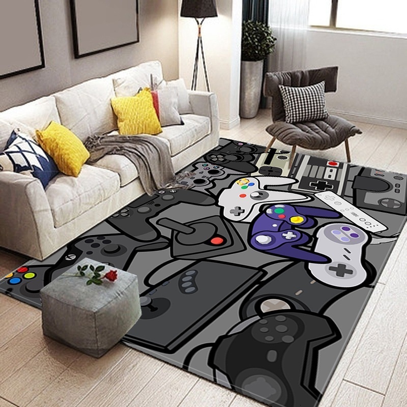 Carpets Gamer Controller Area Rugs Non-Slip Floor Mat Doormats Home Runner Rug Carpet for Bedroom Indoor Outdoor Kids Play Mat Alfombra 230601