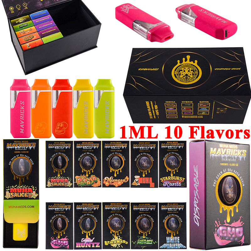 STOCK IN USA Muha Meds Mavricks Disposable Vape Pens Rechargeable 10 Flavors 1000mg For Thick Oil Disposables E Cigarettes Starter Kits Empty Device USB Charger
STOCK IN USA Muha Meds Mavricks Disposable Vape Pens Rechargeable 10 Flavors 1000mg For Thick Oil Disposables E Cigarettes Starter Kits Empty Device USB Charger