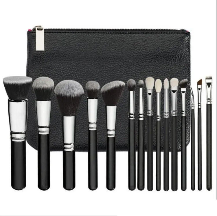 Brand high quality Makeup Brush Brush With PU Bag Professional Brush For Powder Foundation Eyeshadow ZZ