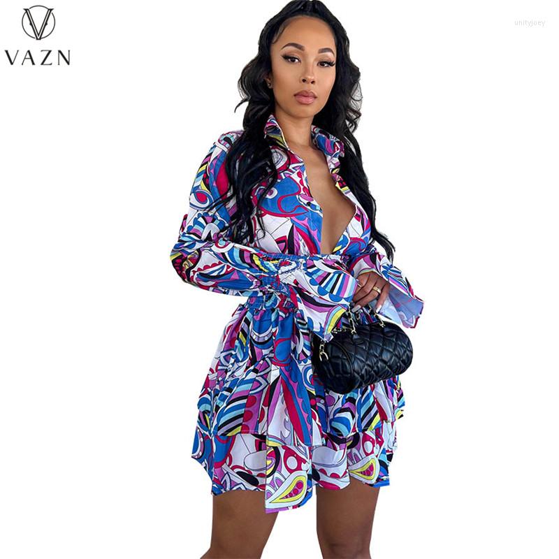 Casual Dresses VAZN 2023 Spring Chiffon Retro Young Sexy Daily Holiday Deep V-Neck Full Sleeve Style High Waist Women Short A-Line Dress, Multi
Casual Dresses VAZN 2023 Spring Chiffon Retro Young Sexy Daily Holiday Deep V-Neck Full Sleeve Style High Waist Women Short A-Line Dress, Multi