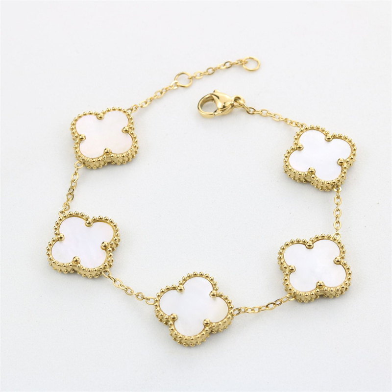 Love Bracelet pulsera four leaf clover bracelet 14K gold-plated stainless steel female bracelet wedding gift accessoriesValentine's day gift set ornaments
Love Bracelet pulsera four leaf clover bracelet 14K gold-plated stainless steel female bracelet wedding gift accessoriesValentine's day gift set ornaments