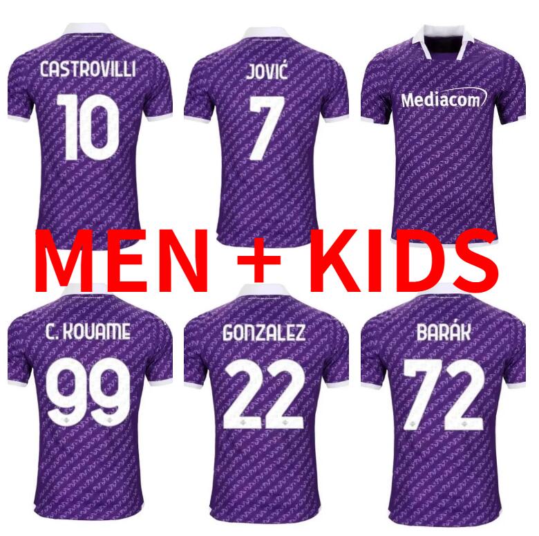 23 24 Fiorentina soccer jerseys IKONE 2023 2024 CASTROVILLI ERICK Florence jersey ACF JOVIC CABRAL Milenkovic C.Kouame men kids kit sets football shirt
23 24 Fiorentina soccer jerseys IKONE 2023 2024 CASTROVILLI ERICK Florence jersey ACF JOVIC CABRAL Milenkovic C.Kouame men kids kit sets football shirt