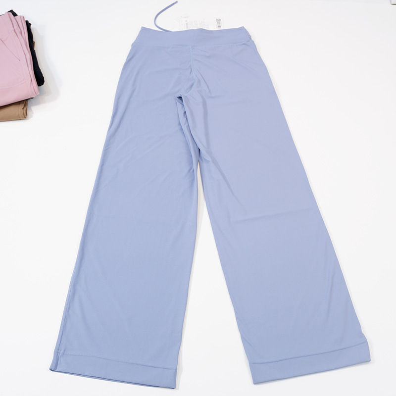 Yoga Women's Sweatpants Loose Wide Leg Pants Cloud Sense High Spring Pull Rope Lady Pocket Flared Docker Pantsl Throwback Still 811