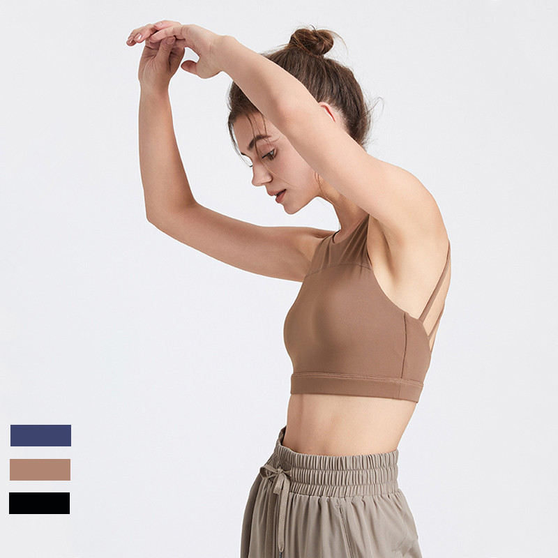 A-001 Women's new Yoga Bra Summer Hollow Back Gather Collar Fitness Tank Top Running Shockproof Sports Bra, 0003
A-001 Women's new Yoga Bra Summer Hollow Back Gather Collar Fitness Tank Top Running Shockproof Sports Bra, 0003