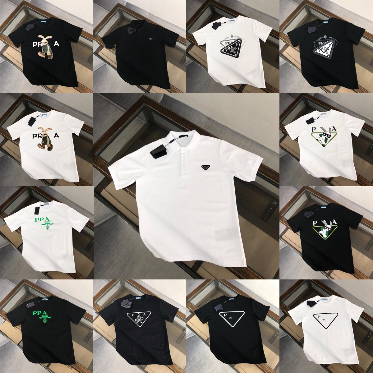P-ra 47 Styles Original Designer Brand Men's Polos Shirt High Quality Summer Fashion Casual Sport Man Womens T-shirt Triangle Tees Short Sleeves 100% Cotton Tshirt Tops, P-ra #04
P-ra 47 Styles Original Designer Brand Men's Polos Shirt High Quality Summer Fashion Casual Sport Man Womens T-shirt Triangle Tees Short Sleeves 100% Cotton Tshirt Tops, P-ra #04