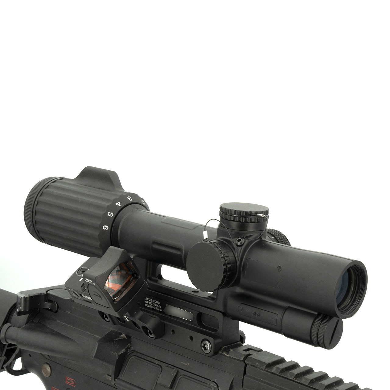 Tactical V-COG 1-6x24 LPVO Rifle Scope Red Segmented Circle Crosshair Riflescope Combines Original Markings .223 .308 Caliber