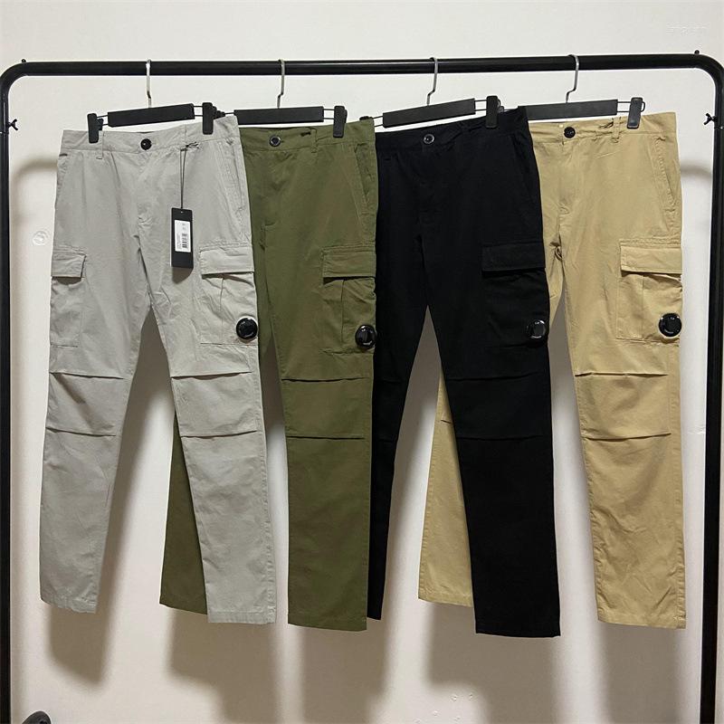 Men's Pants Pants Cp Cotton Trousers Casual Version Slim Sports Tide Brand Pocket Solid Color Youth z250226