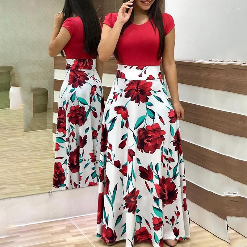 Party Dresses Two Pieces Dress Women Short Sleeve Robe Long Flower Floral Fashion Female Summer Beautiful A-Line, Green 2
Party Dresses Two Pieces Dress Women Short Sleeve Robe Long Flower Floral Fashion Female Summer Beautiful A-Line, Green 2