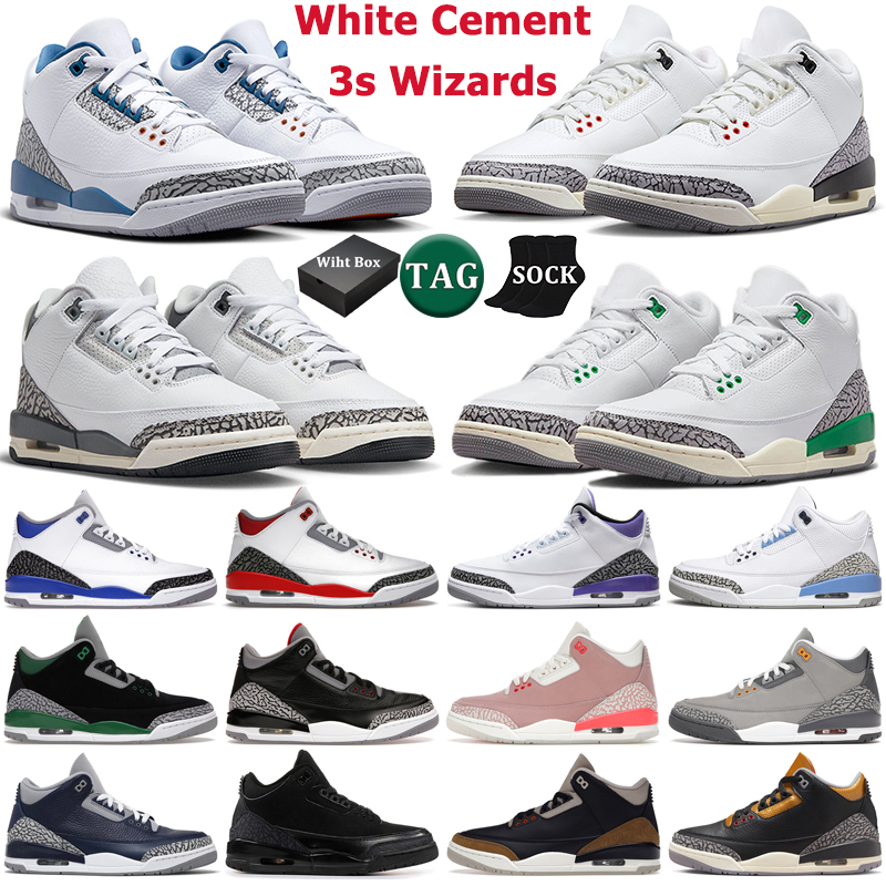 With box 3 basketball shoes men women 3s White Cement Reimagined Wizards UNC Lucky Green Fire Red UNC Racer Blue Hide N' Sneak mens trainers sports sneakers
With box 3 basketball shoes men women 3s White Cement Reimagined Wizards UNC Lucky Green Fire Red UNC Racer Blue Hide N' Sneak mens trainers sports sneakers